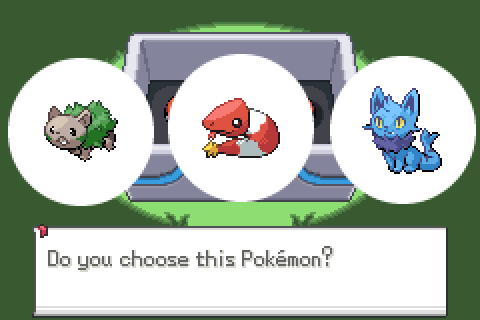 Marmroot, Crackliss and Mishimizu on the official Monomyth starter choice screen